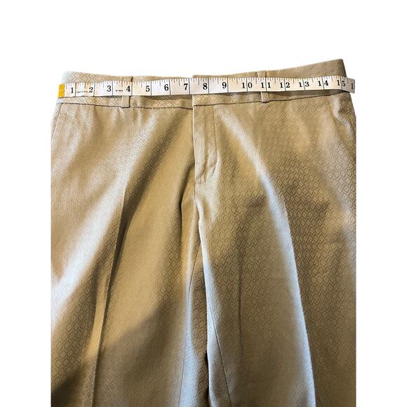 Womens Banana Republic Hampton Pant tan geometric pattern size 2 Business casual - Picture 6 of 7